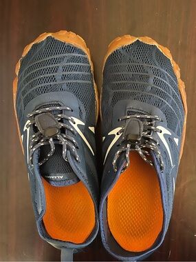Aleader Navy and Orange Active Mesh Running Shoes